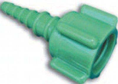 SunMed 8-2311-50 Christmas Tree Connectors (50-pack), Disp. Two Piece Oxy Green Nut & Stem, May be rotated with tubing attached, USA oxygen color indicator (8231150 82311-50 8-231150)
