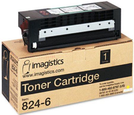 Imagistics 824-6 Black Toner Cartridge, For use With Imagistics 3500, Imagistics 5000, Imagistics DL170 Fax Machines, 20000 Pages of Print Yield, New Genuine Original OEM Imagistics Brand, UPC 840530006505 (IMAGISTICS8246 824 6 8246 824-6)