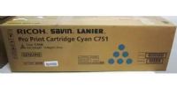 Ricoh 828188 Cyan Toner Cartridge for use with Aficio Pro C651EX, Pro C751 and C751EX Printers, Up to 48500 standard page yield @ 5% coverage; New Genuine Original OEM Ricoh Brand (82-8188 828-188 8281-88)  