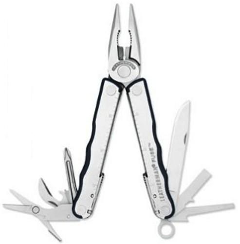 Leatherman 830025 Fuse Multi Tool Stainless Steel, Leather Case; Needlenose Pliers, Regular Pliers, Wire Cutters, Hard-Wire Cutters, Clip-Point Knife, Scissors, Large Screwdriver, Small Screwdriver, Phillips Screwdriver, Ruler (8 inch/19 cm), Bottle/Can Opener, Wire Stripper, Lanyard Attachment, UPC 037447212734 (830025 830 025 830-025)