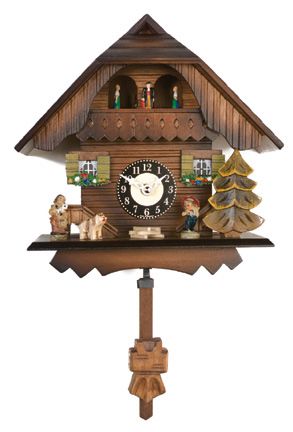 River City Clocks 83-07QPT Painted Chalet with Dancers 7
