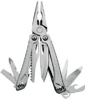 Leatherman 831429 Sidekick with Leather Sleeve; Includes: Spring-action Needlenose Pliers, Spring-action Regular Pliers, Spring-action Wire Cutters, Wire Stripper, 420HC Knife, 420HC Serrated Knife, Saw, Ruler (1.5 in/3.8 cm), Can Opener, Bottle Opener, Wood/Metal File, Phillips Screwdriver, Medium Screwdriver and Small Screwdriver; UPC 037447266355 (83-1429 831-429 8314-29) 