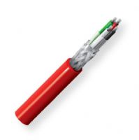 Belden 83506 002500 Model 83506, 6-Conductor, 24 AWG, High Temperature Cable For Electronic Applications; Red; High Temperature; 6 Tinned Copper Conductors; FEP Insulation; Overall Beldfoil and Tinned Copper Braid Shield; FEP Outer Jacket, Plenum CMP-Rated; UPC 612825204817 (BTX 83506002500 83506 002500 83506-002500) 