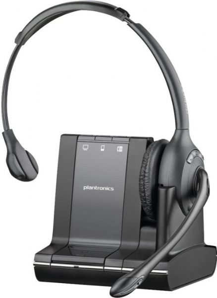 Plantronics 84003-01 model W710-M Over-The-Head Noise Cancelling Microphone, Wireless Connectivity Technology, DECT Wireless Technology, 350 ft Wireless Operating Distance, Mono Sound Mode, 9 Hour Maximum Battery Run Time, Over-the-head Earpiece Design, Monaural Earpiece Type, Noise Cancelling Microphone Technology, Boom Microphone Design, Call/Answer/End Earpiece Controls, UPC 017229139695 (8400301 84003-01 84003 01 W710M W710-M W710 M)