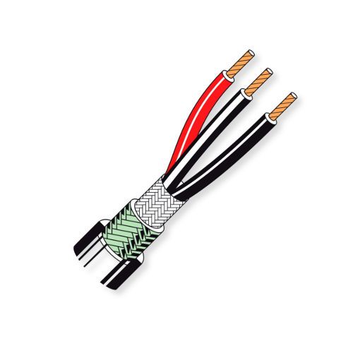 Belden 8403 0601000, Model 8403, 3-Conductor, 20 AWG, High-Conductivity Microphone Cable; Chrome; Foam FEP insulation; Duobond II tape and aluminum braid shield; Plenum CMP-Rated; Fluorocopolymer jacket; UPC 612825206156 (BTX 84030601000 8403 0601000 8403-0601000)