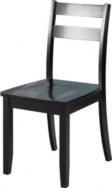 Linon 84030BLK-01-KD-U Sutton Chair, Rubberwood and Rubberwood Veneers over Particle Board, MDF, Black Finish, Wide comfortable seat, Simple, clean lines, Constructed from Rubberwood and Rubberwood veneers over particle board and MDF, Will easily complement your homes dcor, 16.5