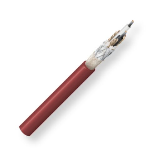 BELDEN84120021000 Model 8412, 2-Conductor, 20 AWG, High-Conductivity, Microphone Cable; Red Color; 2 stranded high-conductivity Tinned Copper conductors; EPDM rubber insulation; Rayon braid; TC braid shield; Cotton wrap, EPDM jacket; UPC 612825206316 (BELDEN84120021000 TRANSMISSION CONNECTIVITY PLUG WIRE)