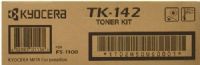 Kyocera 1T02FV0US0 model TK-142 Toner Cartridge, Black Print Color, High Yield Type, Laser Print Technology, 6000 Pages Yield at 5% Average Coverage Typical Print Yield, For use with Kyocera Mita Multifunctional Printers 720/820/920/1016MFP, UPC 843964027597 (1T02FV0US0 1T02-FV-0US0 1T02 FV 0US0) 
