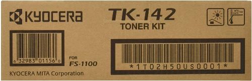 Kyocera 1T02FV0US0 model TK-142 Toner Cartridge, Black Print Color, High Yield Type, Laser Print Technology, 6000 Pages Yield at 5% Average Coverage Typical Print Yield, For use with Kyocera Mita Multifunctional Printers 720/820/920/1016MFP, UPC 843964027597 (1T02FV0US0 1T02-FV-0US0 1T02 FV 0US0)