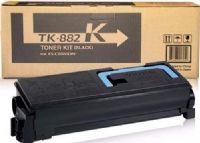 Kyocera 1T02KA0US0 Model TK-882K Black Toner Cartridge, Black Print Color, Laser Print Technology, 25000 Page Typical Print Yield, For use with Kyocera FS-C8500DN, UPC 845161079287 (1T02KA0US0 1T02-KA0US0 1T02 KA0US0 TK882K TK-882K TK 882K) 