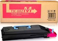 Kyocera 1T02KABUS0 Model TK-882M Magenta Toner Cartridge, Magenta Print Color, Laser Print Technology, 18000 Page Typical Print Yield, For use with Kyocera FS-C8500DN, UPC 845161079300 (1T02KABUS0 1T02-KABUS0 1T02 KABUS0 TK882M TK-882M TK 882M) 