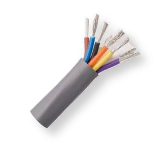 BELDEN8469060500, Model 8469, 18 AWG, 9-Conductor, Cable For Electronic Applications; CMG-Rated; Chrome Color; 9 Conductor 18AWG Tinned Copper; PVC Insulation; PVC Outer Jacket; UPC 612825208471 (BELDEN8469060500 TRANSMISSION CONNECTIVITY ELECTRONIC WIRE)