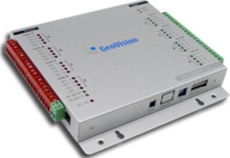 GeoVision 84-IOB16-100 Model GV-IO Box 16 Ports, 16 inputs and 16 outputs are provided, Supports both DC and AC output voltages, and provides a USB port for PC connection (84IOB16100 84IOB16-100 84-IOB16100 GVIO GV IO)