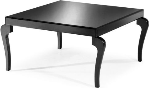 Zuo Modern 850021 Voila Coffee Table, Coffee table, Voila collection, Black finish, Mirror top with wooden legs construction, Stylish coffee table, Square Shape, 32