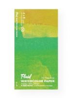 Hand Book Journal Co 850048 Fluid-Easy-Block Hot Press Watercolor Paper 4" x 8"; High Quality at an Affordable Price; Fluid Watercolor Paper is crafted in our European mill which produced its first paper stock in 1618; Our mill masters craft small batches at slow speeds allowing for finer control of quality; UPC 696844850484 (HANDBOOKJOURNALCO850048 HANDBOOKJOURNALCO-850048 FLUID-EASY-BLOCK-850048 ARTWORK) 