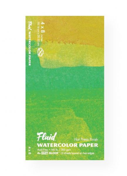 Hand Book Journal Co 850048 Fluid-Easy-Block Hot Press Watercolor Paper 4