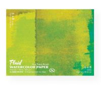 Hand Book Journal Co 850068 Fluid-Easy-Block Hot Press Watercolor Paper 6" x 8"; High Quality at an Affordable Price; Fluid Watercolor Paper is crafted in our European mill which produced its first paper stock in 1618; Our mill masters craft small batches at slow speeds allowing for finer control of quality; UPC 696844850682 (HANDBOOKJOURNALCO850068 HANDBOOKJOURNALCO-850068 FLUID-EASY-BLOCK-850068 ARTWORK) 