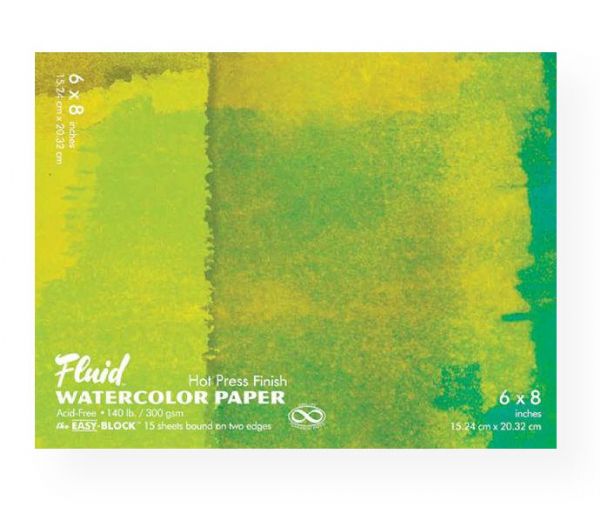 Hand Book Journal Co 850068 Fluid-Easy-Block Hot Press Watercolor Paper 6