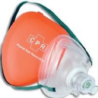 SunMed 8-5070-03 CPR Pocket Mask with Case & Large Filter, Effective fitting mask with head strap, Extra large filter, Fits Child or Adult, Including ridged case (8507003 85070-03 8-507003) 