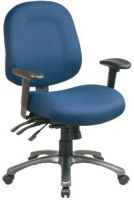 Office Star 8512 Multi- Function Mid Back Chair with Seat Slider, Built in lumbar support, Ratchet back height adjustment, One touch pneumatic seat height adjustment, Multi function control with forward tilt, Adjustable tilt tension, 21.25" W x 19" D x 4" T Seat size, 19.75" W x 22" H x 3.5" T Back size, Adjustable tilt tension (85 12 85-12)  
