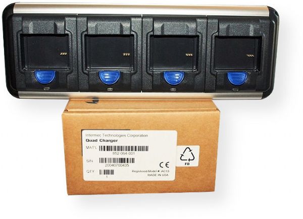 Intermec 852-064-001 Model AC13 Quad Battery Charger For use with CN2 Mobile Computer, 4 Position RoHS Compliance (852064001 852064-001 852-064001 AC-13 AC 13)