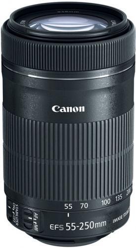 Canon 8546B002 EF-S 55-250mm f/4-5.6 IS II; cal Length & Maximum Aperture: 55-250mm f/4-5.6; Lens Construction: 12 elements in 10 groups, including one UD-glass element; Diagonal Angle of View: 27 50'- 6 15' (with APS-C image sensors); Focus Adjustment: DC motor, gear-driven (front focusing design); Closest Focusing Distance: 3.6 ft./1.1m (maximum close-up magnification 0.31x); Filter Size: 58mm; UPC 013803220742 (8546B002 8546B002 8546B002)