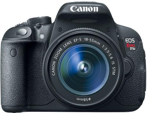 Canon 8595B003 EOS Rebel T5i 18-55mm IS STM Lens Kit; Amazing Capture and Processing Power; The Speedy Rebel; Enhanced AF Systems Tailored for Perfect Stills and Video; True HD Performance, Rebel Simplicity; Type:, CMOS Sensor; Pixels:, Effective pixels: Approx. 18.0 megapixels; Pixel Unit:, 4.3 m square; Total Pixels:, Total pixels: Approx. 18.50 megapixels; Aspect Ratio:, 3:2 (Horizontal : Vertical); UPC 013803222432 (8595B003 8595B003 8595B003)