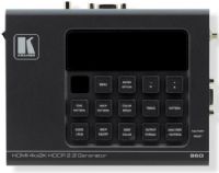 Kramer 860 Model 4K60 4:4:4 HDCP 2.2 HDMI 2.0 18G Signal Generator and Analyzer; Max. Resolution: 4K at 60Hz (4:4:4); Standards Compliance: HDMI 2.0, DVI 1.0 and HDCP 1.4/2.2; Data Path Analysis: Source and sink up to 18G HDMI signals (6G per graphic channel); Analysis of HDMI Data Packet; Analysis and Control of HDCP v1.4 and v2.2; Analysis and Emulation of EDID Data Including SCDC (KRAMER860 KRAMER-860 KRAMER 860) 