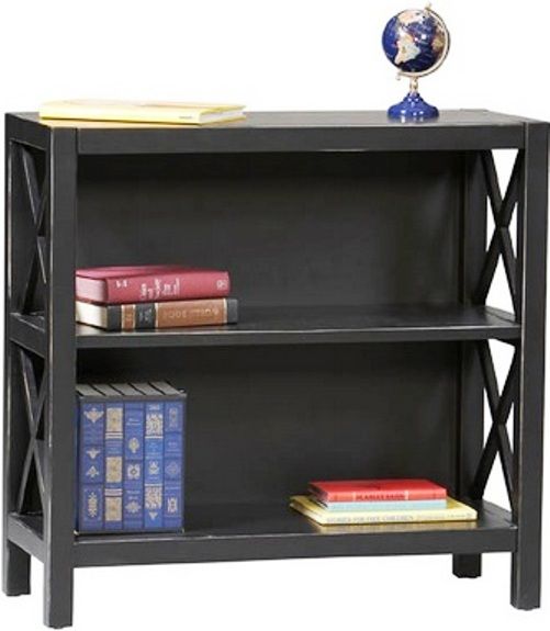 KD 84 H Seven Shelf Bookcase Color: Black