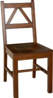 Linon 86157ATOB-01-KD-U Titian Chair, Pine and Painted MDF, Antique Tobacco Finish, Simple yet eye-catching design, Versatile Design, Wide seat for added comfort, Will easily complement your homes décor, 17.32" W X 21.54" D X 37.56" H (86157ATOB01KDU 86157ATOB-01-KD-U 86157ATOB 01 KD U) 