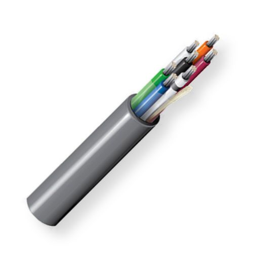 Belden 8624 0601000 19-Conductor Audio, Control, and Instrumentation Cable; Gray; 16 AWG stranded tinned copper conductor; PVC Insulation, PVC Outer Jacket; Non-Plenum rated; UPC 612825213642 (BTX 86240601000 8624 0601000 8624-0601000)