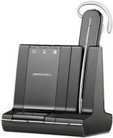 Plantronics 86507-01 model Savi W745 - headset - Convertible, Headphone - monaural, Convertible Headphones Form Factor, Wireless - DECT Connectivity Technology, Mono Sound Output Mode, Boom Microphone Type, 350 ft Transmission Range, Headset battery - rechargeable, Up To 7 hours Run Time, 50 hours Standby Time, PC multimedia, corded phone, cellular phone, notebook Recommended Use, UPC 017229136106 (8650701 86507-01 86507 01 W745 W-745 W 745) 