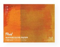 Hand Book Journal Co. 880068 Fluid-Easy-Block Cold Press Watercolor Paper 6" x 8"; High Quality at an Affordable Price; Fluid Watercolor Paper is crafted in our European mill which produced its first paper stock in 1618; Our mill masters craft small batches at slow speeds allowing for finer control of quality; UPC 696844800687 (HANDBOOKJOURNALCO880068 HANDBOOKJOURNALCO-880068 FLUID-EASY-BLOCK-880068 ARTWORK) 