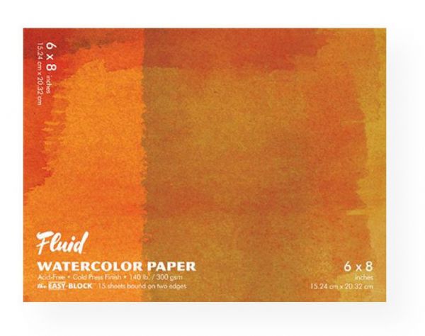 Hand Book Journal Co. 880068 Fluid-Easy-Block Cold Press Watercolor Paper 6