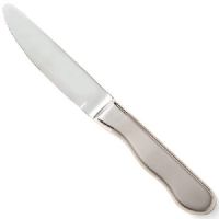 Walco 880527R "Ultimate" Jumbo Hollow Handle Steak Knife, Stainless Steel Blade, Rounded Tip, Stainless Steel Hollow Jumbo Handle with Frost Finish, Price per Dozen, Case Pack 1 Dozen, Sold by the Case (880527 880-527 880 527) 