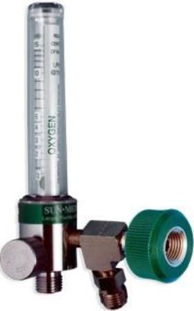 SunMed 8-8153-04 TruFlow Single 15LPM Oxy X Hand Nut Flow Meter & Power Take-Off , Very fine 0-15LPM flow adjustment, Durable Lexan inner & outer tubes, 50psi DISS Male Outlet (8815304 88153-04 8-815304)