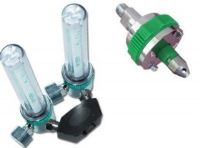 SunMed 8-8154-07 Two TruFlow FM 0-15 LPM Oxygen 1/8" NPT Female Flowmeter with Ohmeda (Ohio Med.) Stem, Chrome-plated brass body, Double units for multi-patient use from one wall outlet, Polycarbonate inner and outer tubes provide greater accuracy and durability (8815407 88154-07 8-815407) 