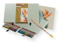 Bruynzeel 8840H24 Design 24 Color Pastel Pencil Set; Core is notably firm with fine edges, less crumbling, and a buttery pastel laydown; Excellent lightfastness; Light cedar barrel houses a core that is double glued to its casing for strength; EAN 8710141083818 (8840H24 8840H2-4 8-840H24 BRUYNZEEL8840H24 BRUYNZEEL-8840H24 BRUYNZEEL-8840H2-4) 