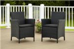 Cosco 88511BLK2E Outdoor Jamaica Resin Wicker Dining Chair, COMFORTABLE and STYLISH - Contemporary Lines &, Tailored Cushions, WEATHER RESISTANT - Low maintenance resin wicker and powder coated steel frame, Furniture Type: Seating, Usage: Outdoor, Height: 32.7", Width: 22.8", Depth: 23.6", Net Weight: 8.49 lbs, UPC 044681880063 (88511BLK2E 88511BLK2E 88-511BLK2E) 