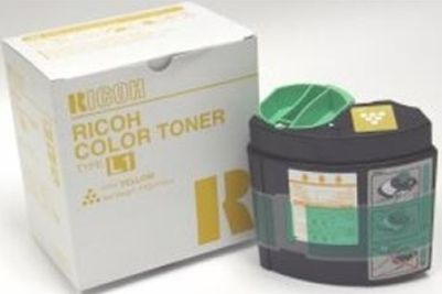 Ricoh 887896 Yellow Toner Cartridge Type L1 for use with Aficio 6010, 6110 and 6513 Copier Machines, Up to 5700 standard page yield @ 5% coverage, New Genuine Original OEM Ricoh Brand, UPC 708562913454 (88-7896 887-896 8878-96) 