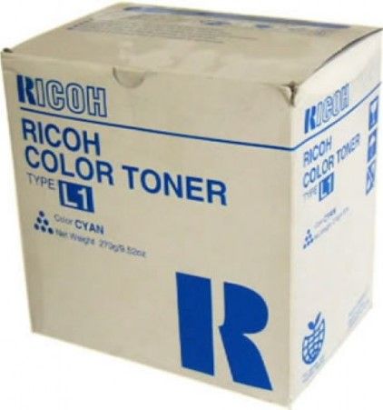Ricoh 887908 Cyan Toner Cartridge Type L1 for use with Aficio COLOR 6010, 6110 and 6513 Laser Printers; Up to 5700 standard page yield @ 5% coverage; New Genuine Original OEM Ricoh Brand, UPC 708562913478 (88-7908 887-908 8879-08) 
