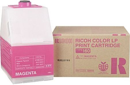 Ricoh 888444 Magenta Toner Cartridge for use with Aficio CL7200 and CL7300 Printers; Up to 10000 standard page yield @ 5% coverage; New Genuine Original OEM Ricoh Brand, UPC 026649884443 (88-8444 888-444 8884-44) 