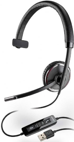 Plantronics 88860-01 model Blackwire C510 - headset - On-ear, Headset - monaural, On-ear Headphones Form Factor, Wired Connectivity Technology, Mono Sound Output Mode, In-Cord Volume Control, Boom Microphone Type, 100 - 8000 Hz Response Bandwidth, USB 4 pin USB Type A Connector Type, PC multimedia - communication Recommended Use, UPC 017229140288 (8886001 88860-01 88860 01 C510 C-510 C 510)
