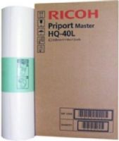 Ricoh 893196 Model HQ-40L Priport Master Roll for use with Priport DX4542, DX4545 and JP4500 Digital Duplicators; Dimensions 320mm x 100m; New Genuine Original OEM Ricoh Brand, UPC 708562050463 (89-3196 893-196 8931-96 HQ40L HQ 40L)  