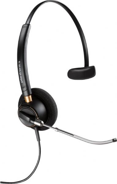 Plantronics 89435-01 EncorePro 510  - HW510V On-Ear Headset, Wired Connectivity Technology, Mono Sound Output Mode, Boom Microphone Type, Mono Microphone Operation Mode, Wideband audio for clearer conversations, Ultra noise-canceling microphone filters out background noise, Low-sitting extendable microphone enables optimal mic positioning, Reinforced, lightweight headband provides strength and durability, UPC 017229144743 (89435-01 89435 01 8943501 EncorePro-510 EncorePro510 HW510V HW-510V HW 51