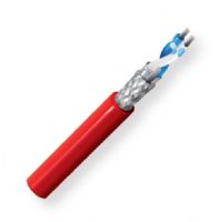 Belden 89841 0021000, Model 89841, 1-Pair, AWG24, RS485 Plenum-Rated Cable; Red; Stranded Tinned Copper conductor; FEP Insulation; Overall Beldfoil and Tinned Copper Braid Shield; FEP Outer Jacket; Plenum rated; UPC 612825221302 (BTX 898410021000 89841 0021000 89841-0021000) 