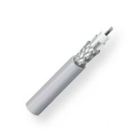 Belden 89907 E4X2500, Model 89907; IEEE 802.3 Ethernet Thinnet 10BASE2, 20 AWG Plenum Rated Coax Cable; Gray; Stranded 0.037-Inch tinned copper conductor; Foam polyethylene insulation; Duobond II and an overall tinned copper braid shield; PVC jacket; Plenum rated; UPC 612825260547 (BTX 89907E4X2500 89907 E4X2500 89907-E4X2500) 