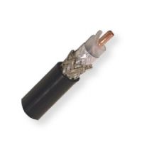 Belden 89913 0101000 RG8 AWG10, 50 Ohm, Low Loss Coax Cable; Black; 10 AWG solid 0.108-Inch bare copper conductor, CMP Plenum rated; Semi-solid FEP insulation; Duobond II Tinned copper braid shield; Fluorocopolymer jacket; UPC 612825221463 (BTX 899130101000 89913 0101000 89913-0101000) 