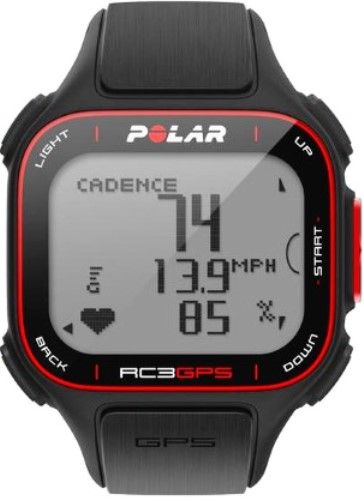 Polar 90048174 Model RC3 Integrated GPS with Heart Rate Monitor; Tracks your route, speed and distance using built-in GPS; Shows GPS based altitude during and after training; Training Benefit gives you instant feedback after your session; Running Index scores your performance; UPC 725882007847 (900-48174 9004-8174 9004 8174 90048-174 RC-3 RC 3)