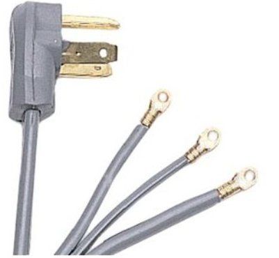 Petra 90-1020 Three-Wire Dryer Cords, 30A 250V, 12/48, UL listed, 4 ft of Length, UPC 086844910200 (90 1020 901020 90-1020 PET90 1020 PET901020 PET90-1020)